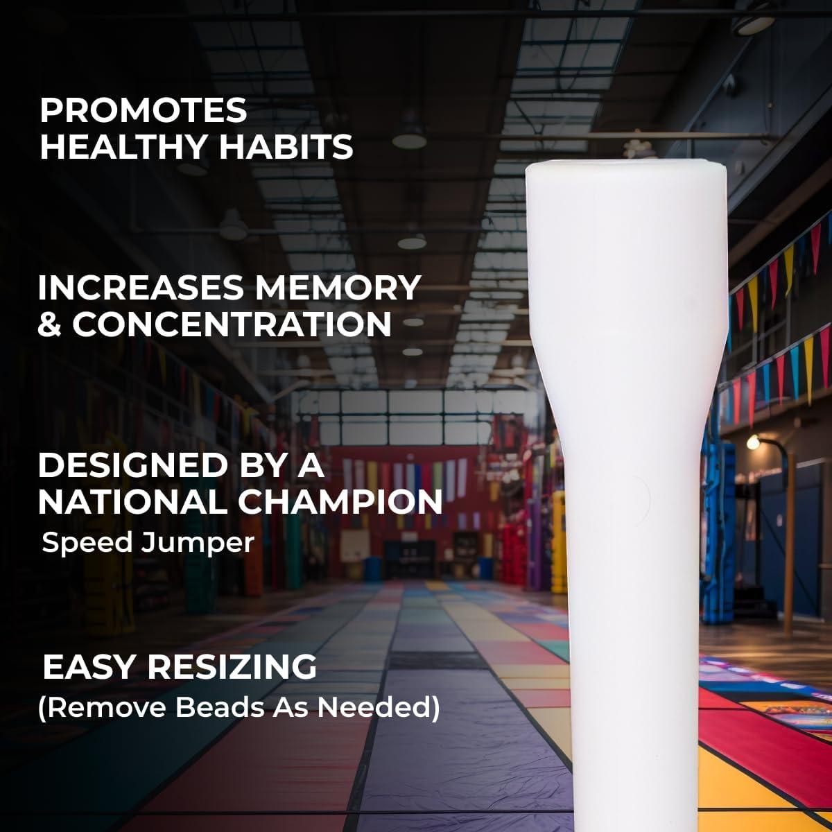 Cuerda de Salto Ajustable BuyJumpRopes 2.13m Niños Color Congelado