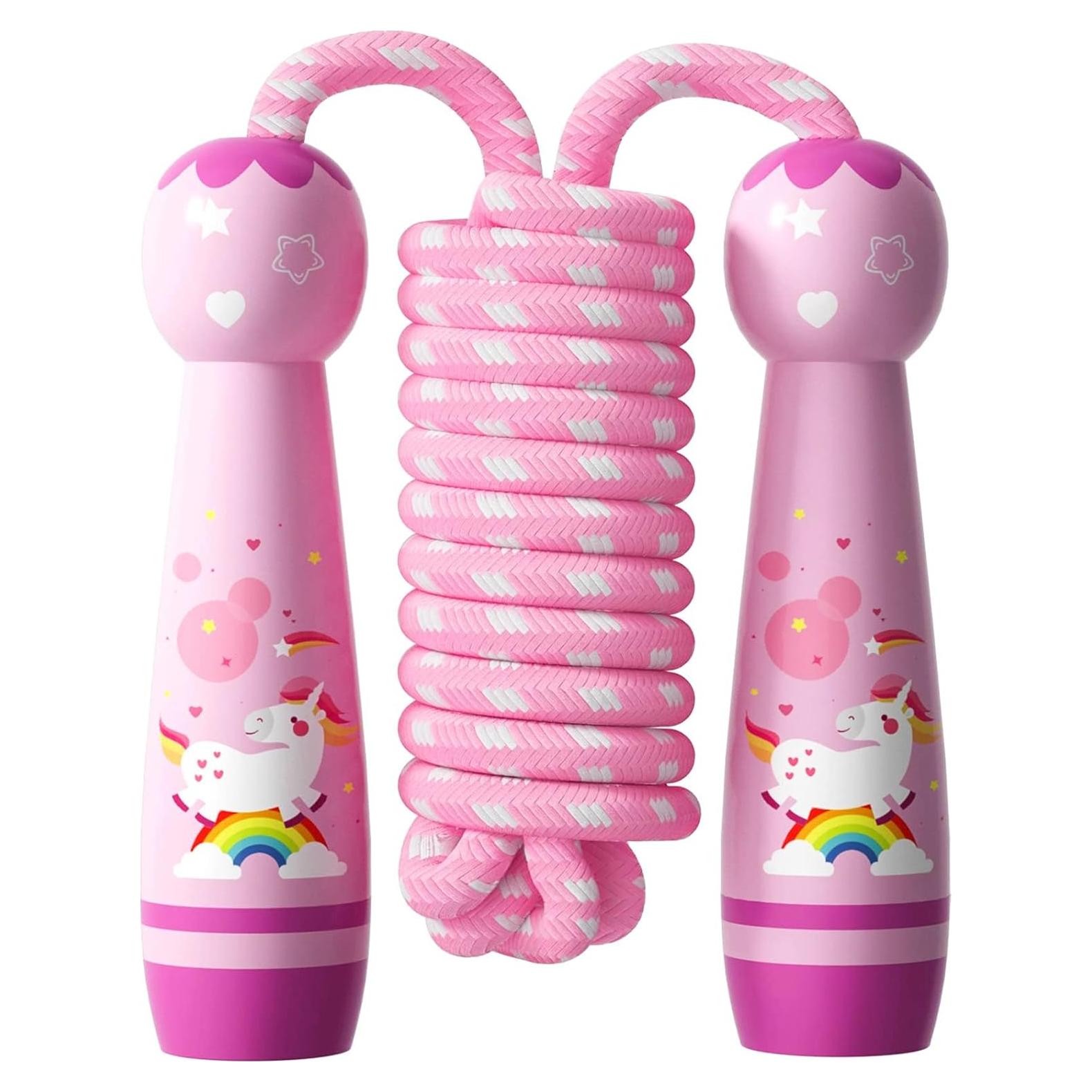 Cuerda de Saltar Ajustable JGM para Niños - Algodón Trenzado