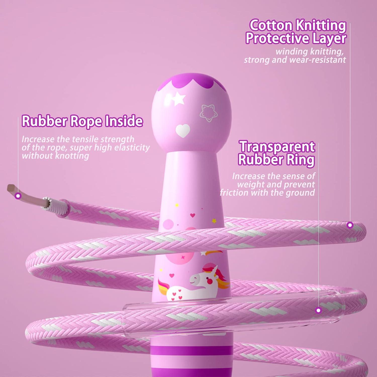 Cuerda de Saltar Ajustable JGM para Niños - Algodón Trenzado