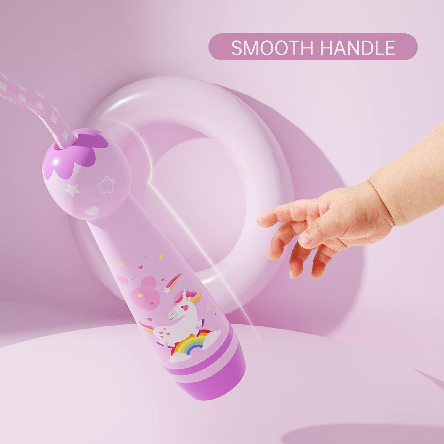 Cuerda de Saltar Ajustable JGM para Niños - Algodón Trenzado