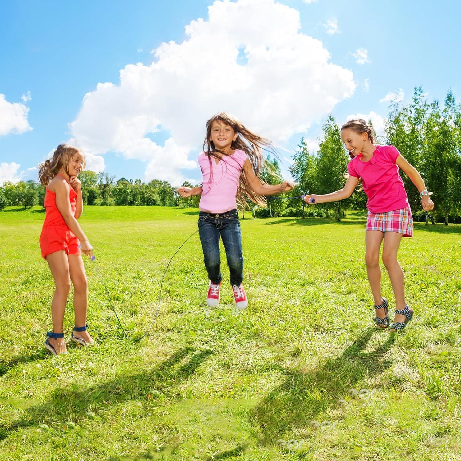 Cuerda de Saltar Ajustable JGM para Niños - Algodón Trenzado