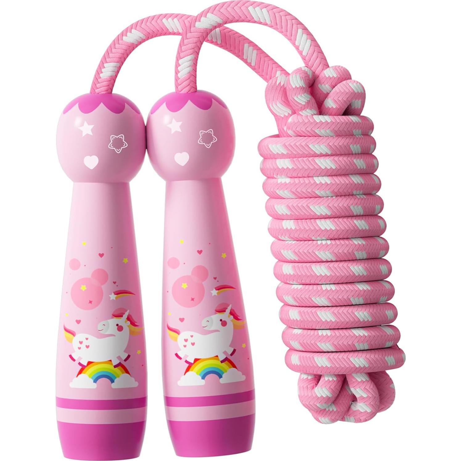 Cuerda de Saltar Ajustable JGM para Niños - Algodón Trenzado