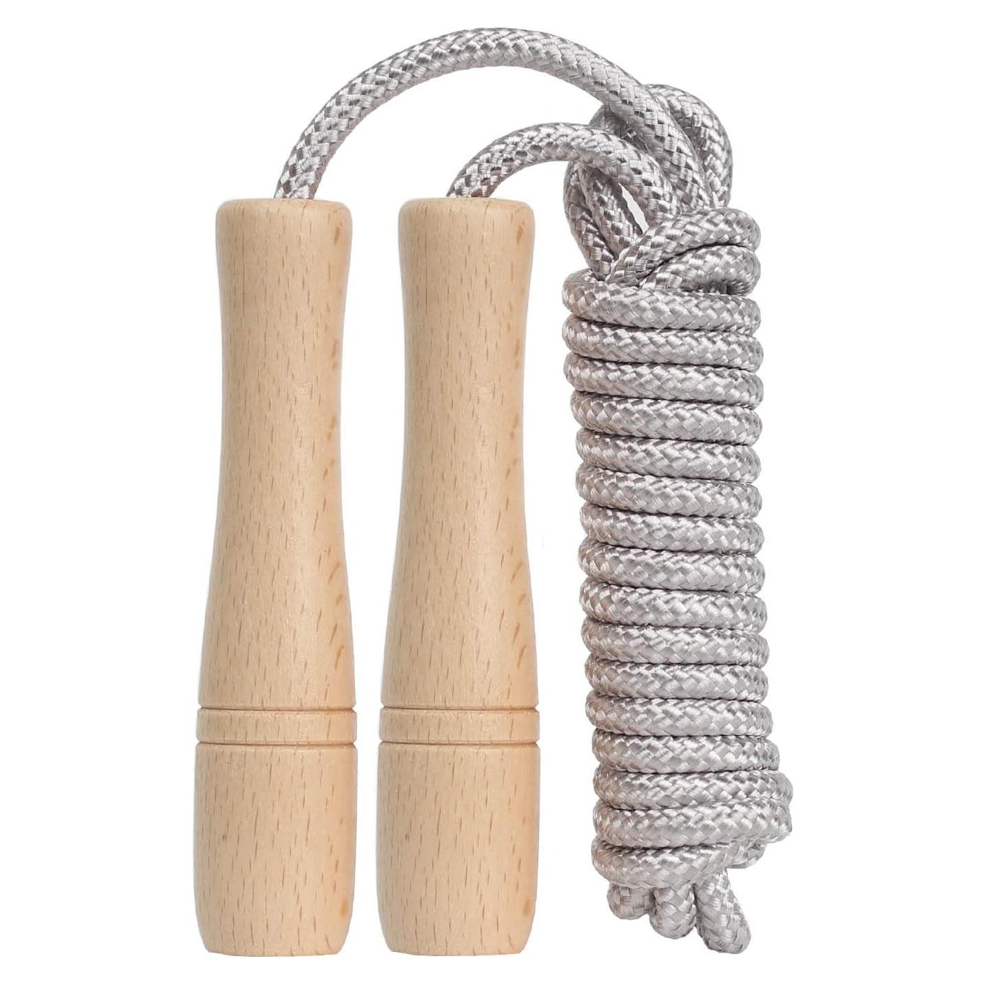 Cuerda de Saltar Ajustable ACEONE 2.6m para Niños Plateada