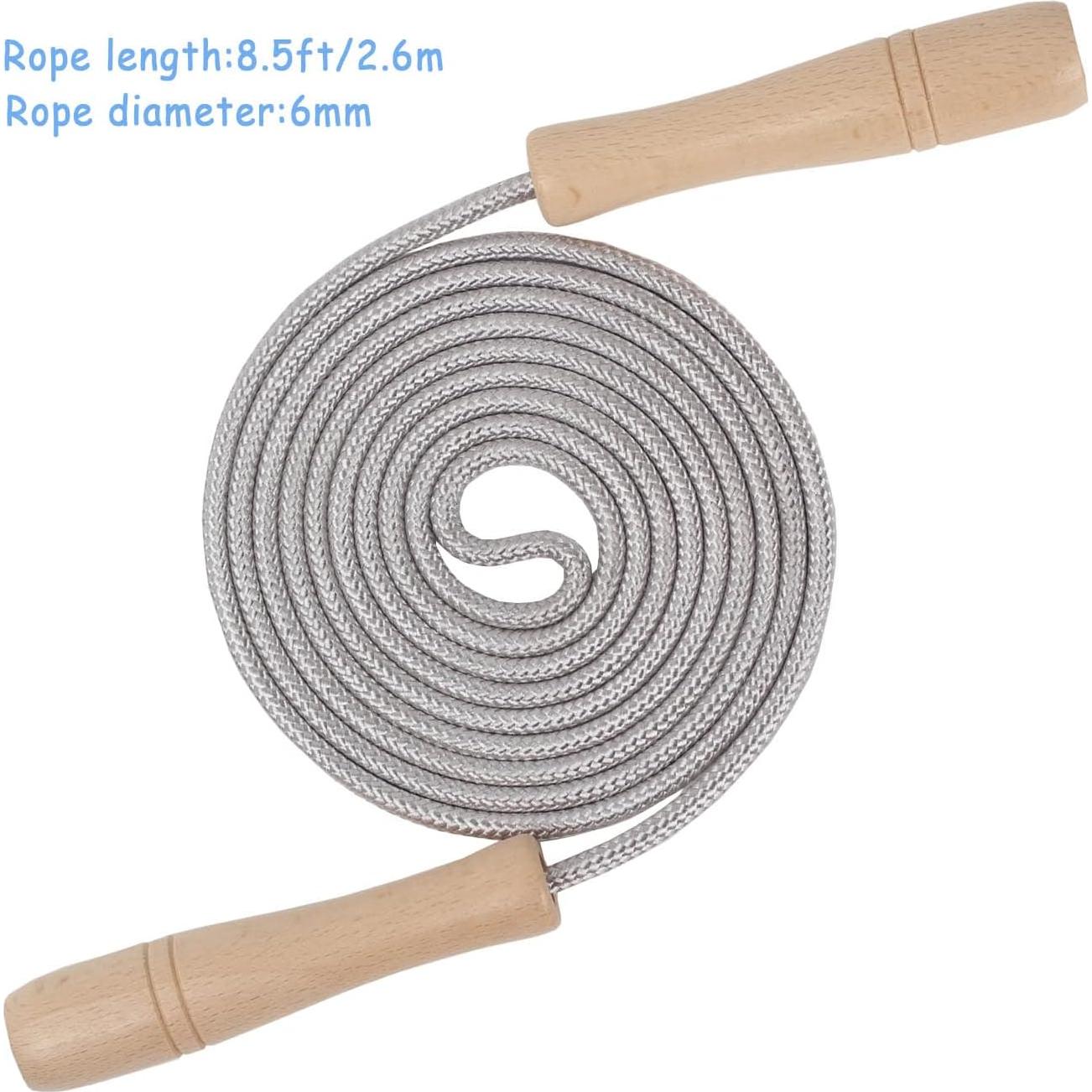 Cuerda de Saltar Ajustable ACEONE 2.6m para Niños Plateada