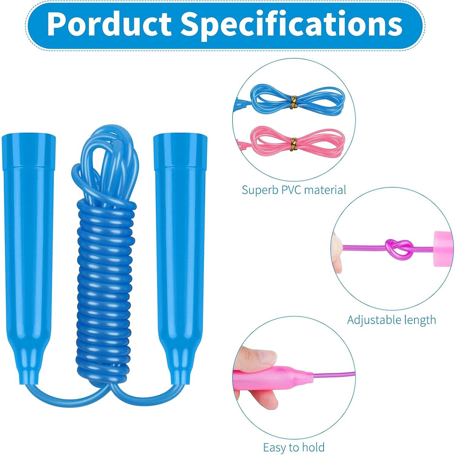 Set de Cuerdas de Saltar Ajustables Elcoho 12 Paquetes 2.3m