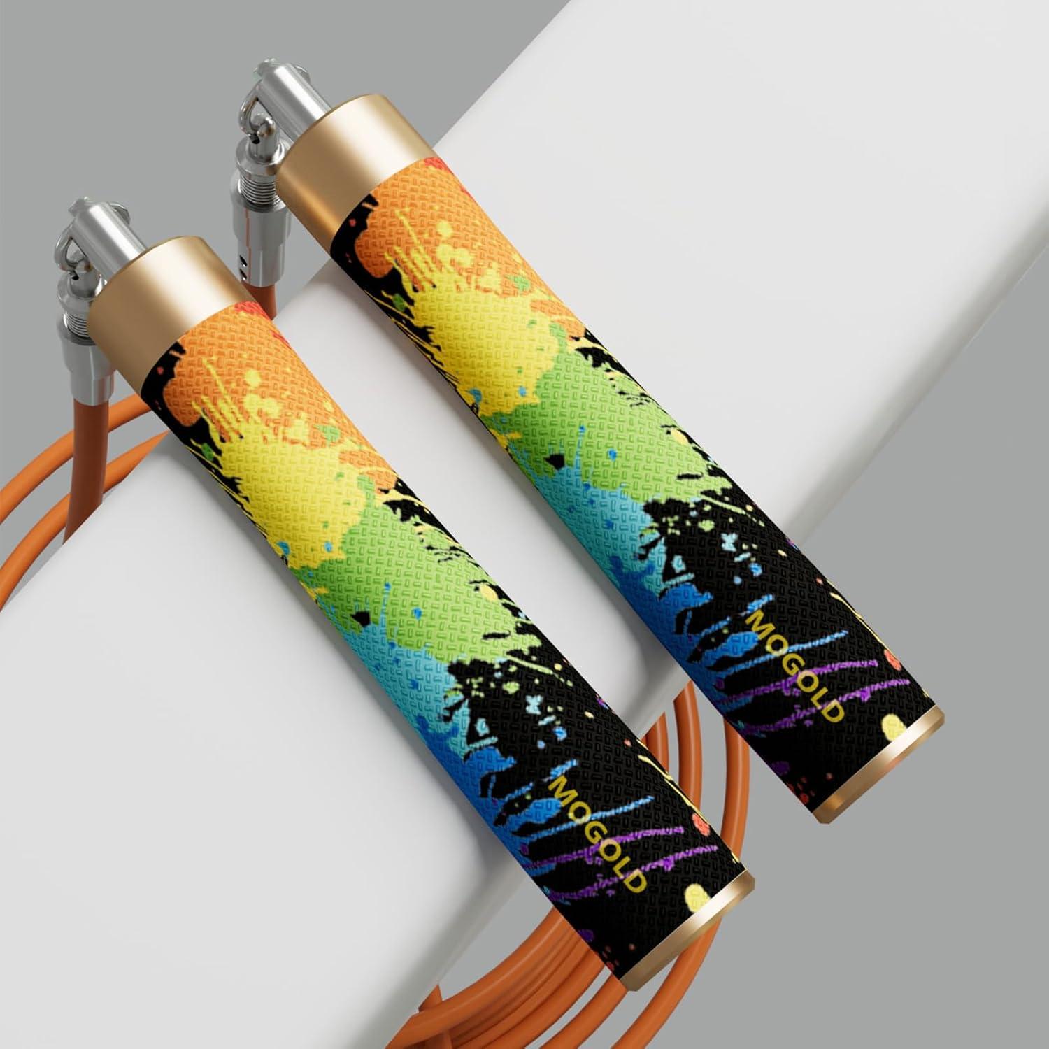 Cuerda de Salto con Peso MOGOLD - Ajustable y Ergonómica