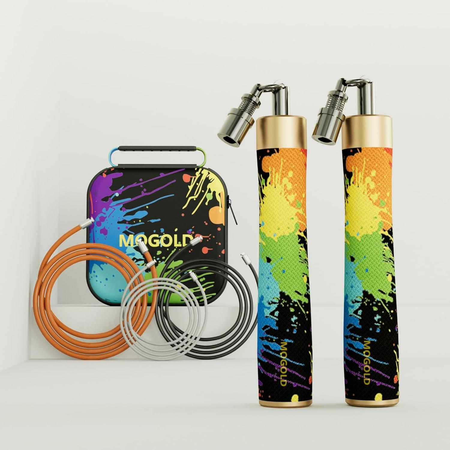 Cuerda de Salto con Peso MOGOLD - Ajustable y Ergonómica