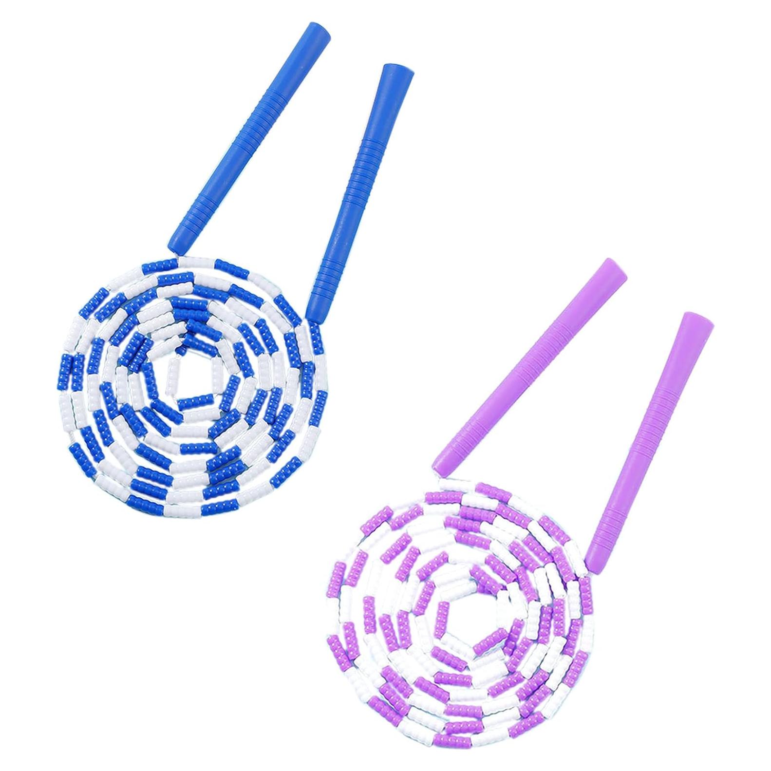 Cuerda para Saltar YIKANGHENG 1m Azul y Morado con Mango Plástico