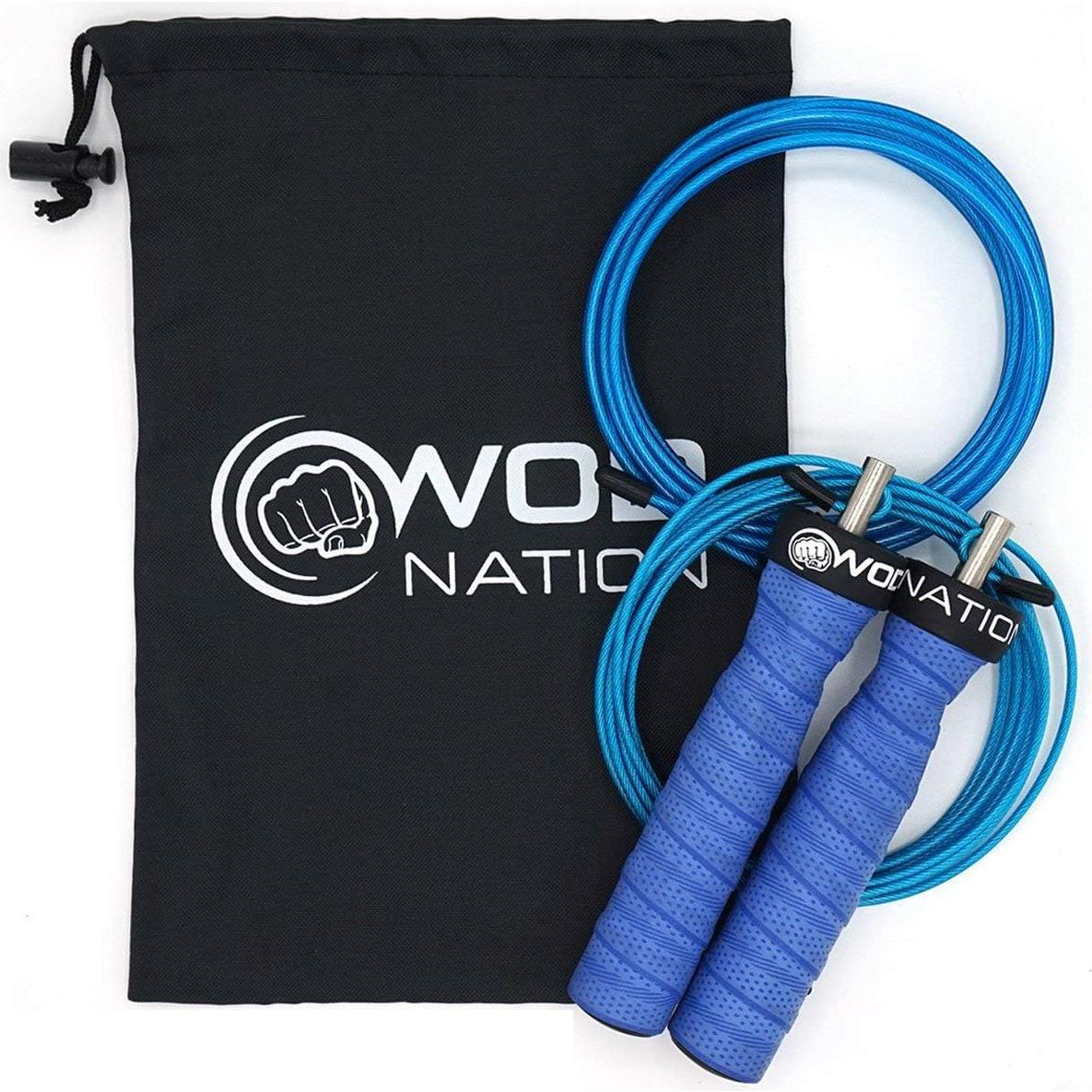 Cuerda de Salto WOD Nation Attack Ajustable 3.35m Azul