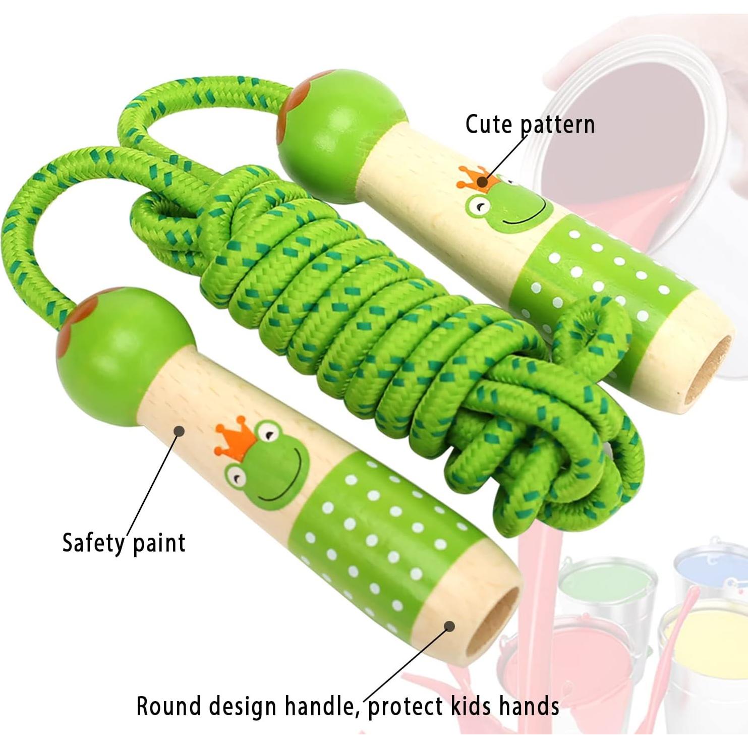 Cuerda de Saltar Ajustable EGOSKY 2.6m para Niños Verde