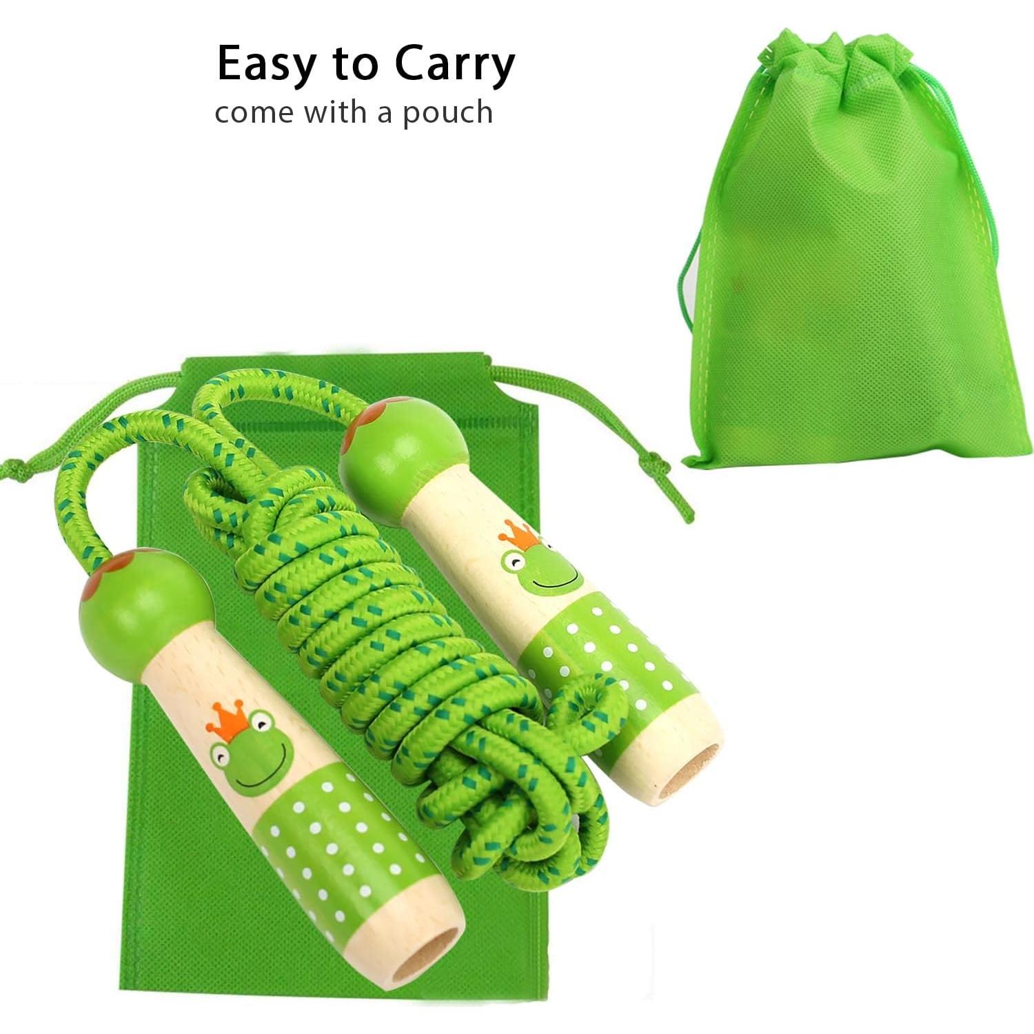 Cuerda de Saltar Ajustable EGOSKY 2.6m para Niños Verde