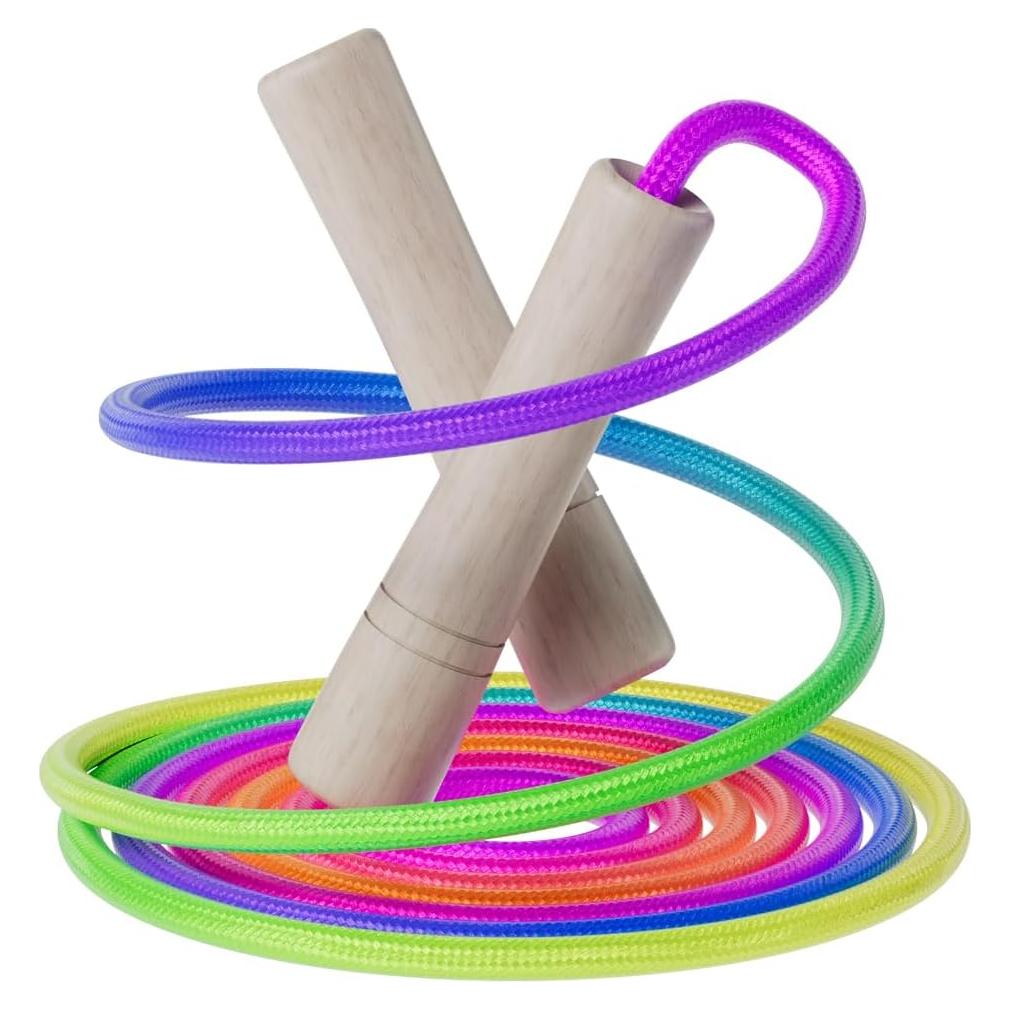Cuerda de Salto Arcoíris Homello - 2.6m Ajustable para Niños