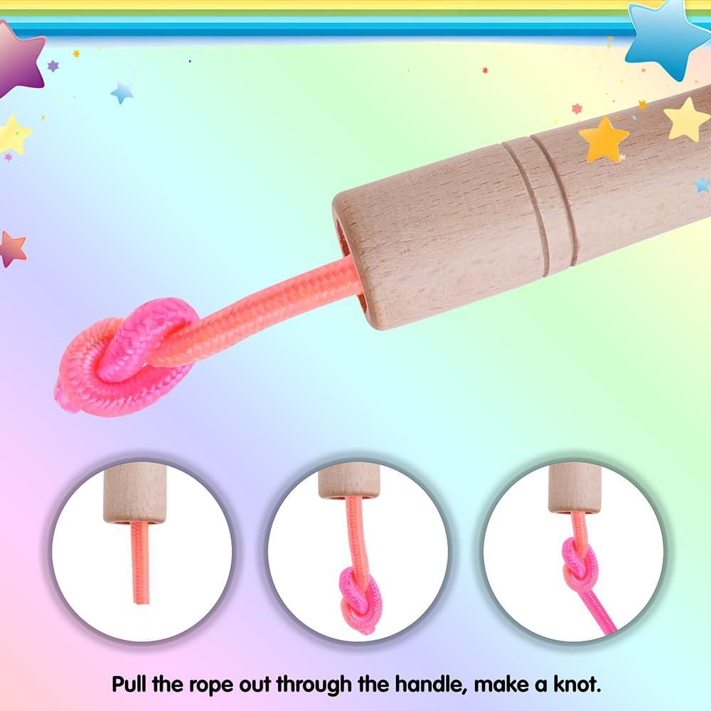 Cuerda de Salto Arcoíris Homello - 2.6m Ajustable para Niños