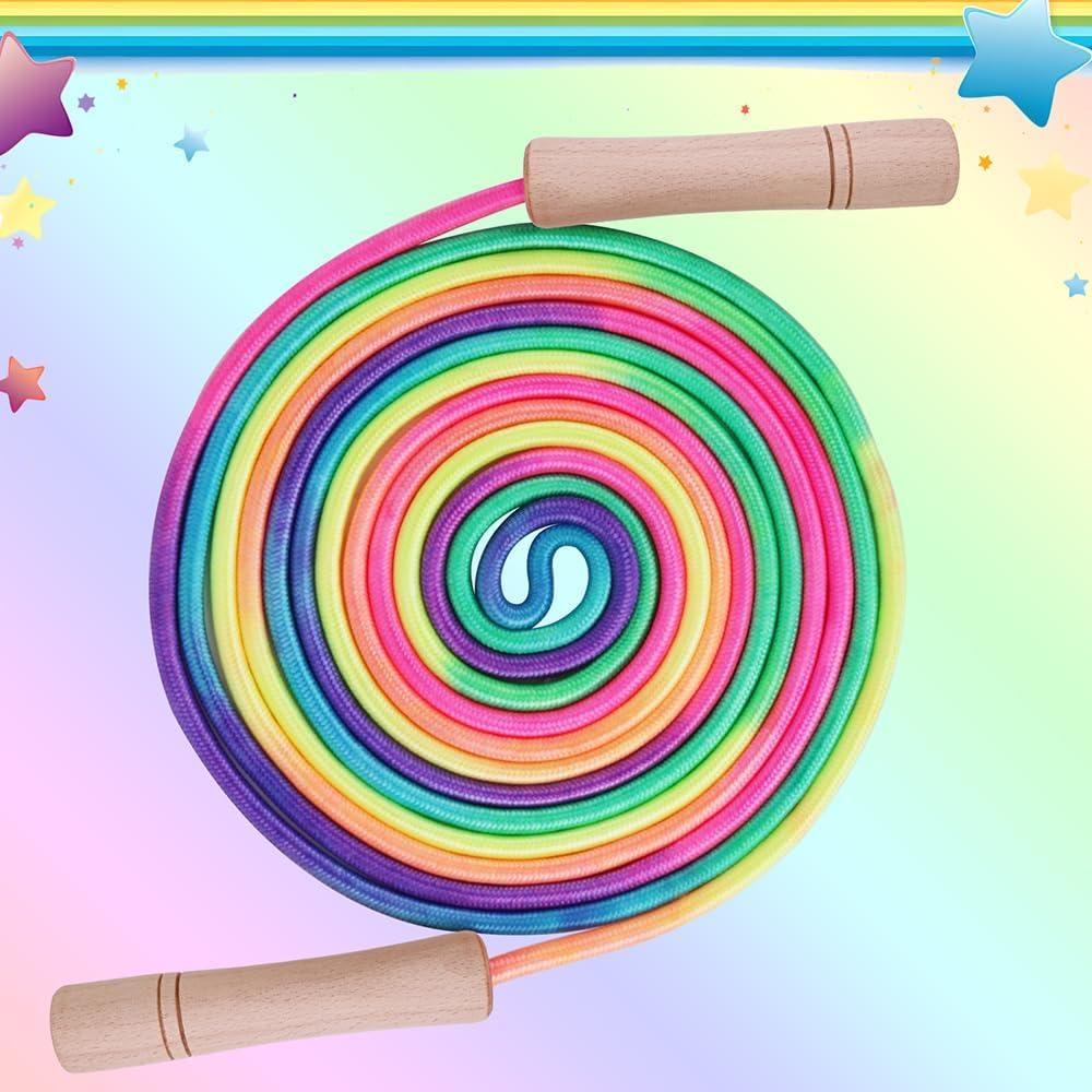 Cuerda de Salto Arcoíris Homello - 2.6m Ajustable para Niños