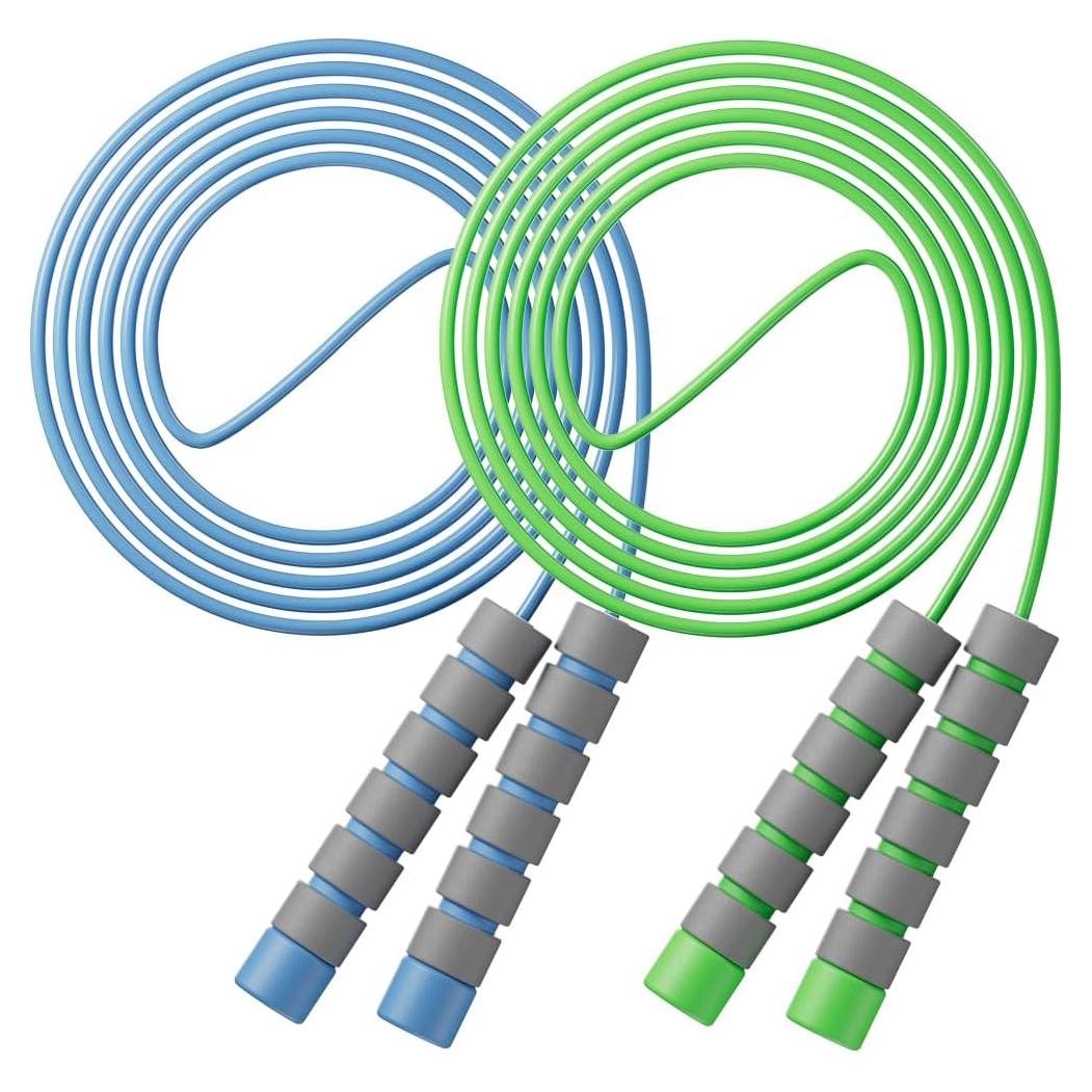 Cuerda de Saltar Ajustable Homello para Niños - Azul-Verde