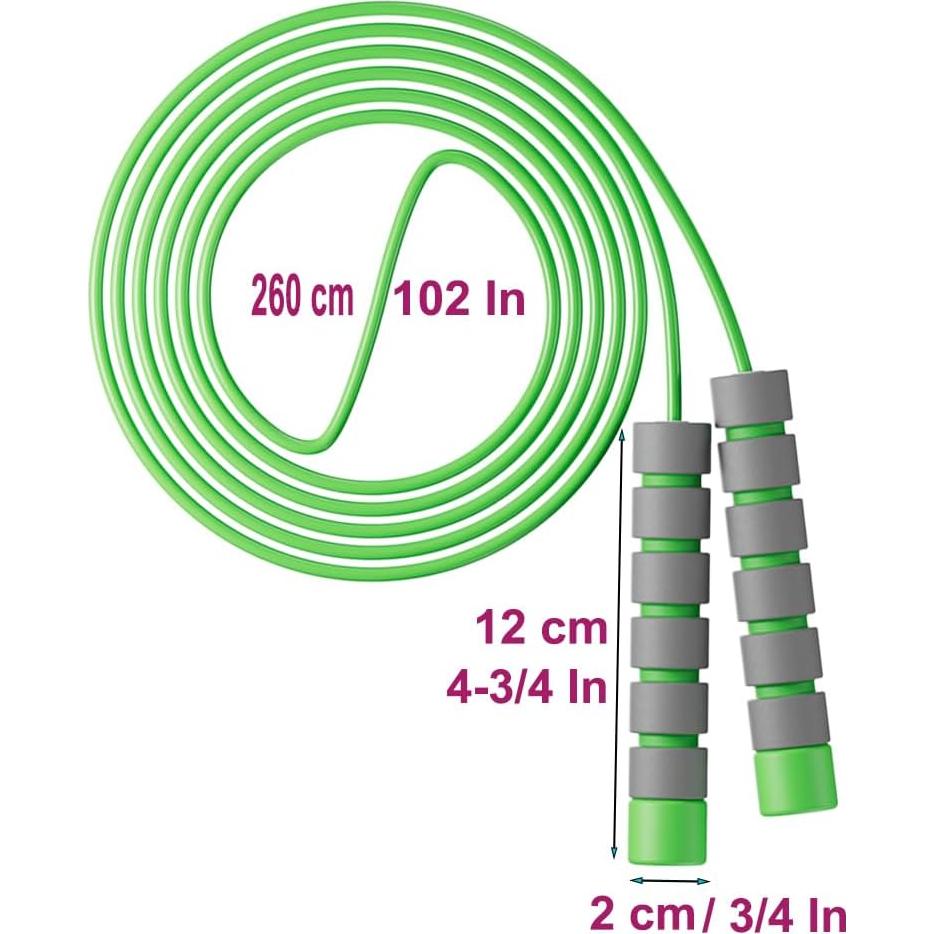 Cuerda de Saltar Ajustable Homello para Niños - Azul-Verde