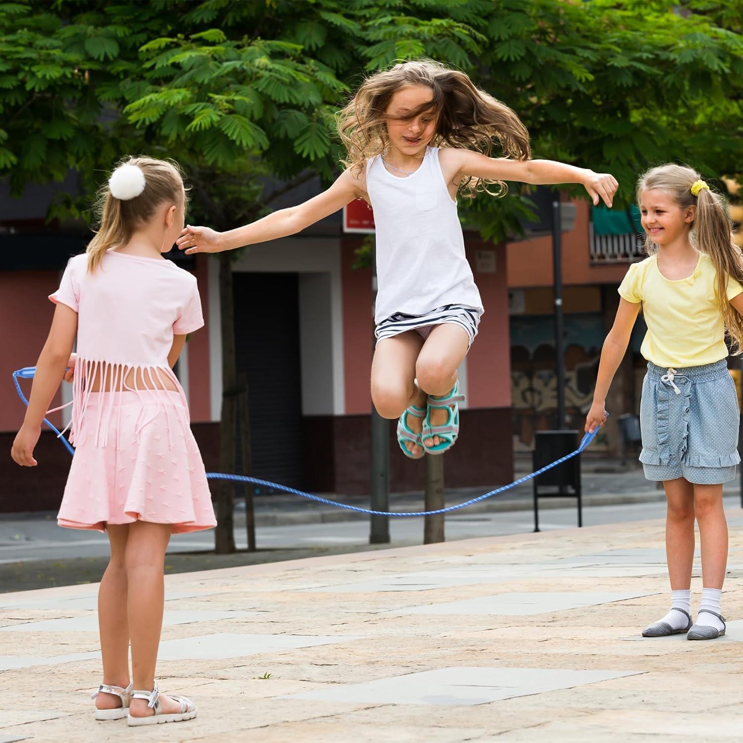 Cuerda de Salto Colorida Aneco 24 Piezas 2.2 Metros Nylon