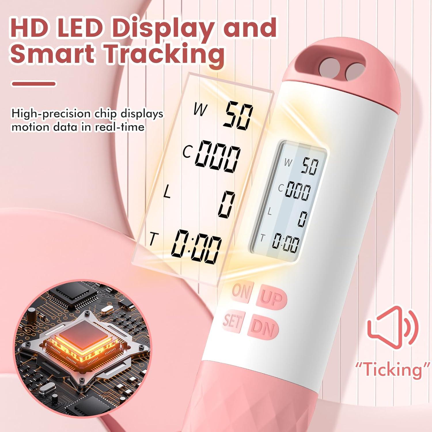Cuerda de Salto Inalámbrica HOOFENI con Contador LCD Ajustable