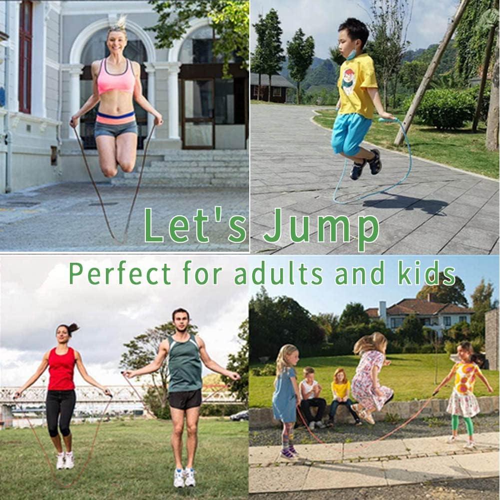 Cuerda de Saltar Ajustable AUMCDIK 2.6m para Niños Verde