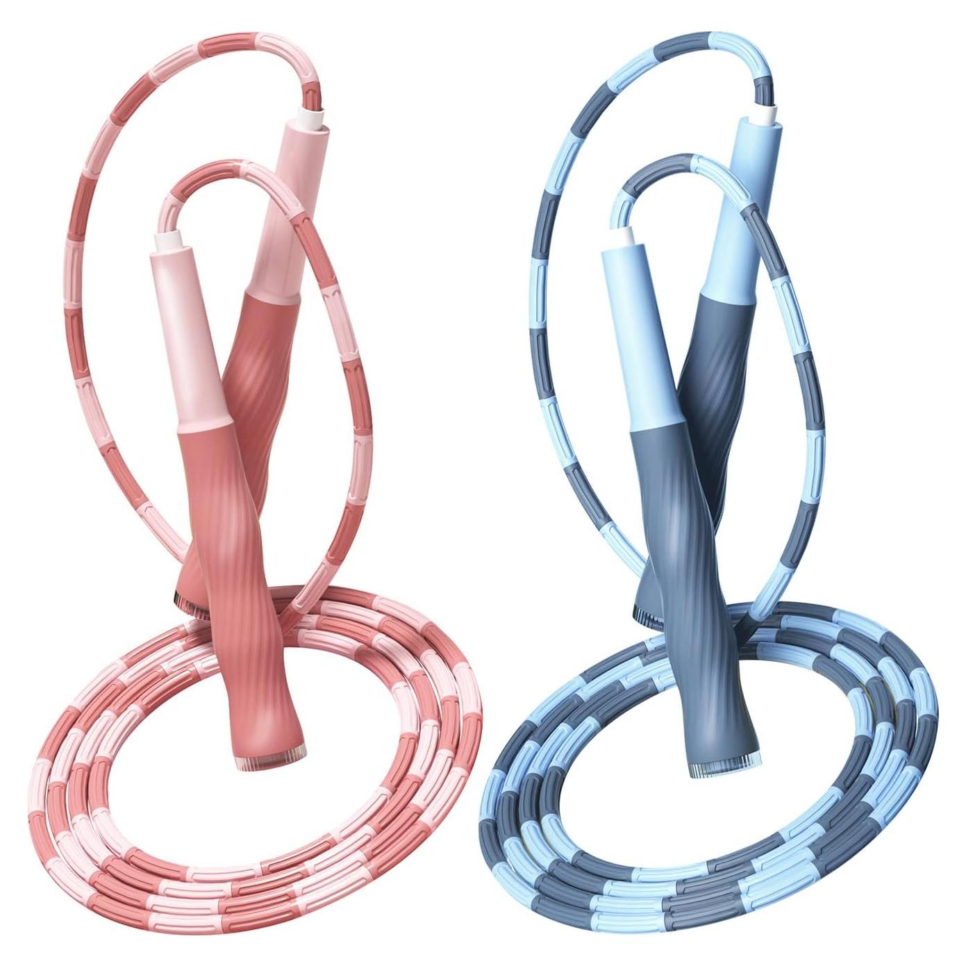 Cuerda de Saltar Redify Ajustable 2.8m Antideslizante Rosa Azul