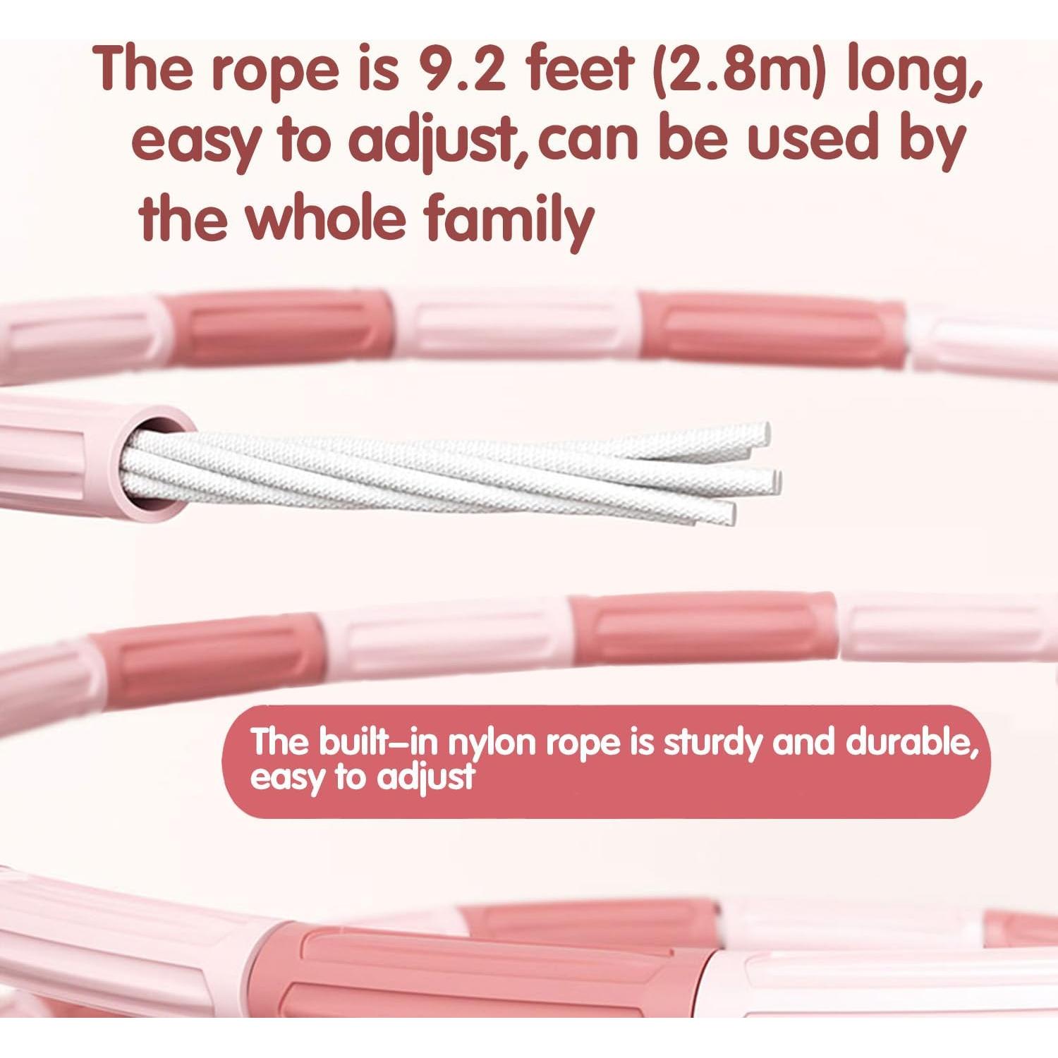 Cuerda de Saltar Redify Ajustable 2.8m Antideslizante Rosa Azul