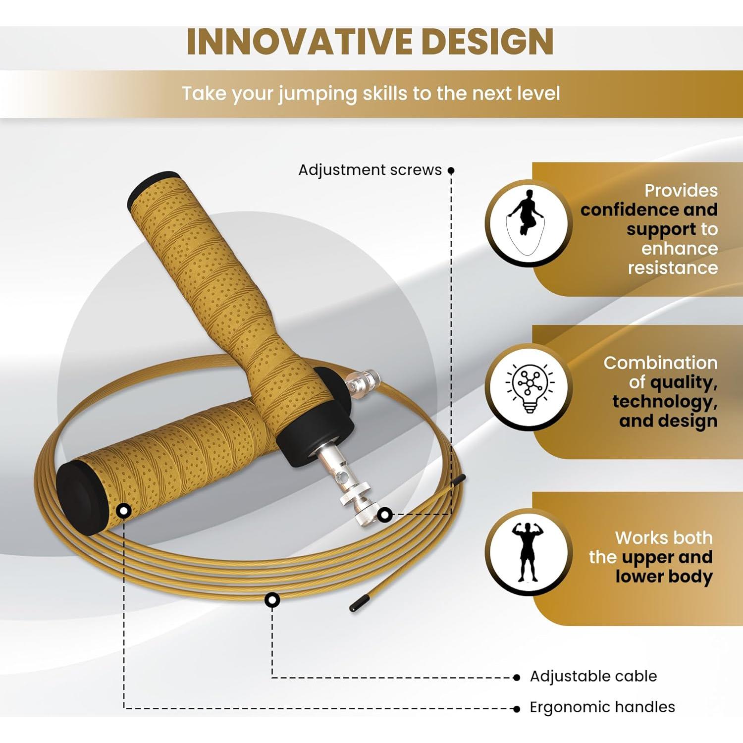 Cuerda de Salto TUUTIE Ajustable para Fitness y Cardio - Rojo