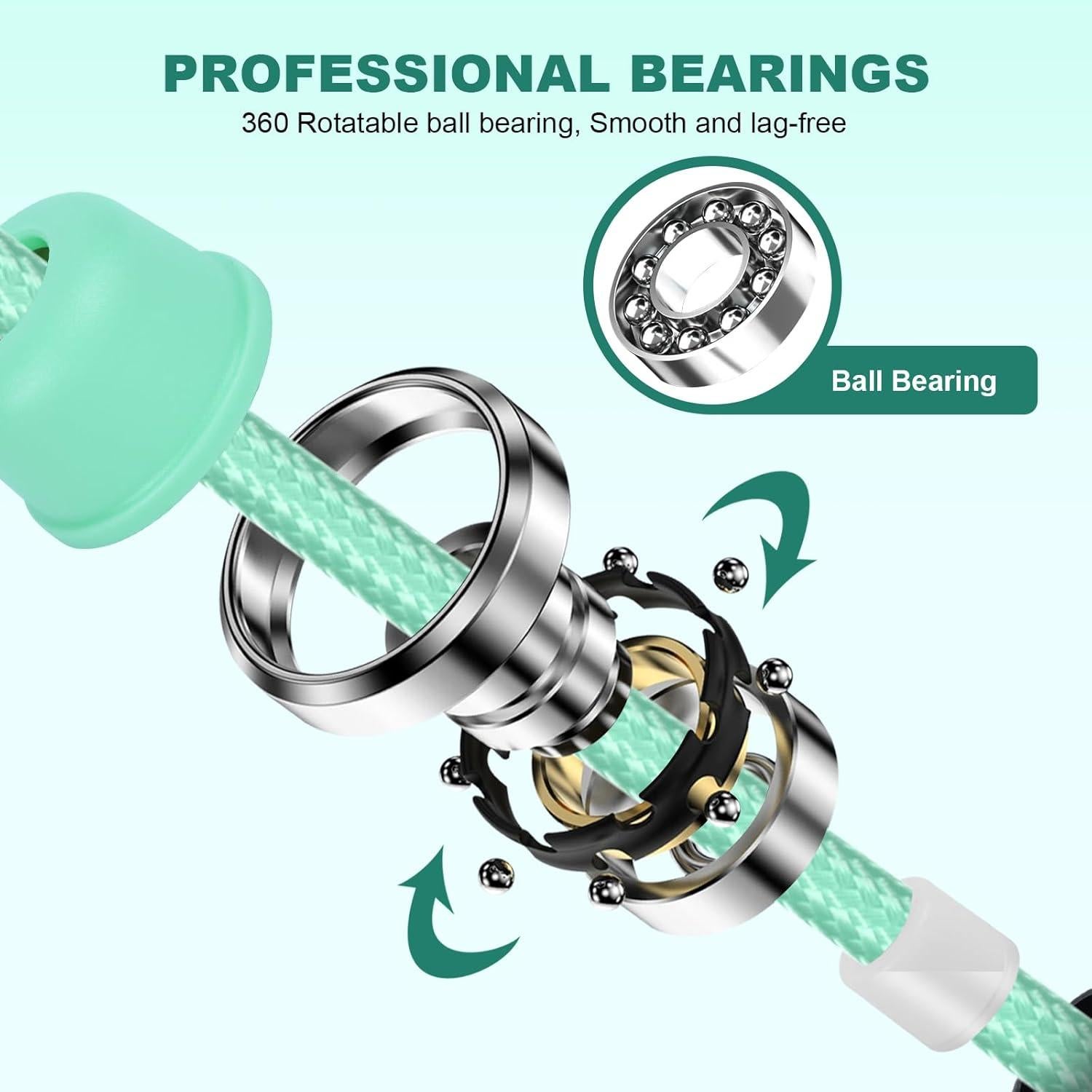 Cuerda de Salto AUMCDIK Ajustable con Peso para Fitness