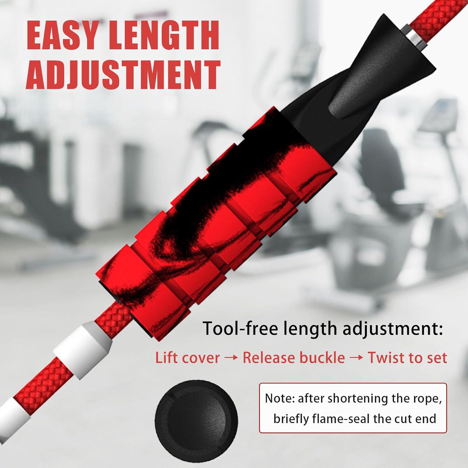 Cuerda de Saltar Ajustable Agorizeo 3m Algodón Antideslizante