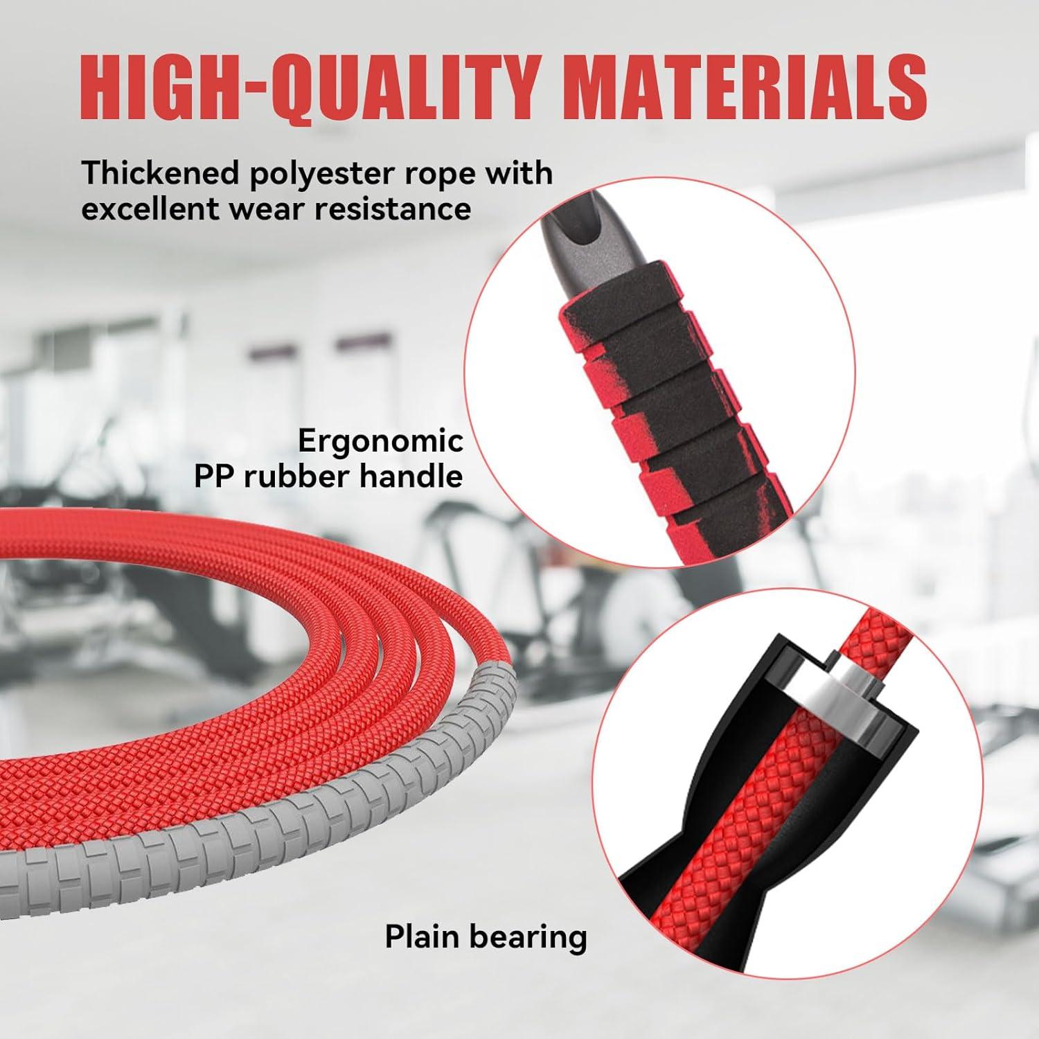 Cuerda de Saltar Ajustable Agorizeo 3m Algodón Antideslizante