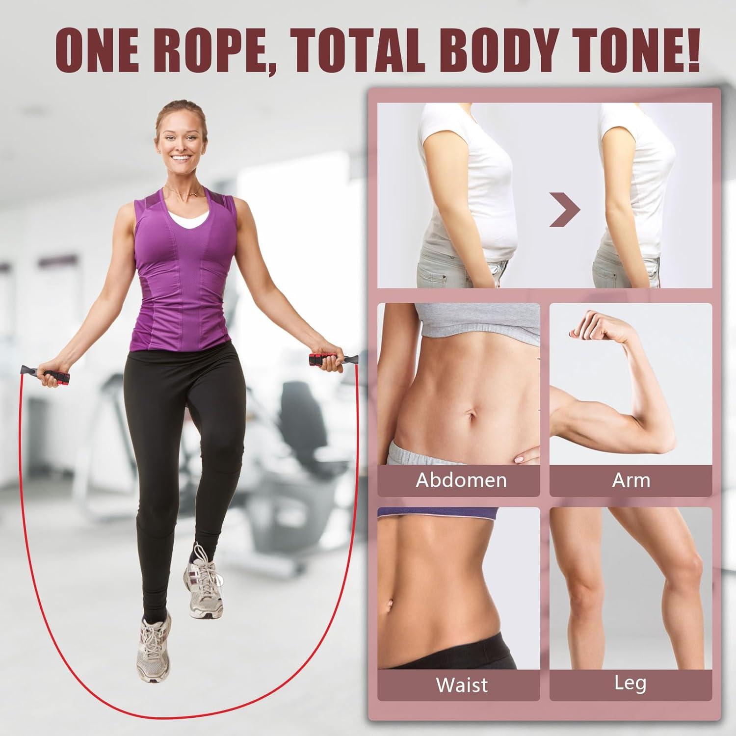 Cuerda de Saltar Ajustable Agorizeo 3m Algodón Antideslizante