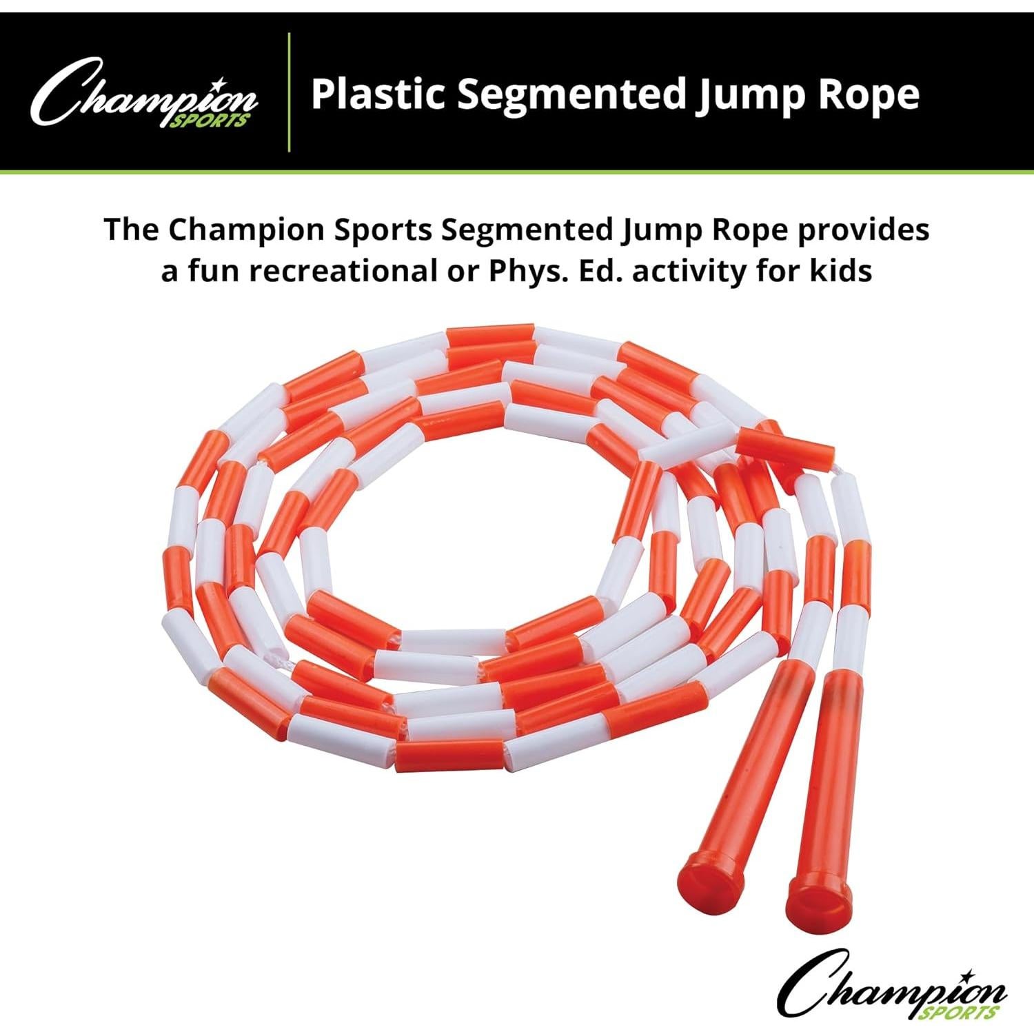 Cuerda de Salto Segmentada Champion Sports 3.05 m Naranja