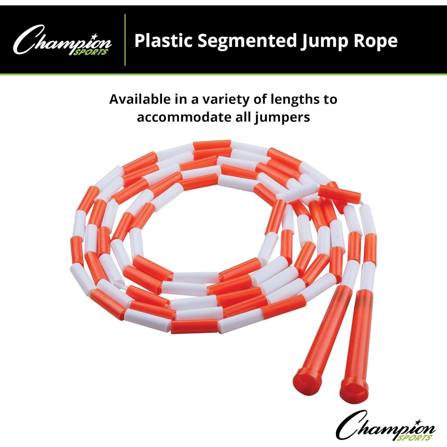 Cuerda de Salto Segmentada Champion Sports 3.05 m Naranja