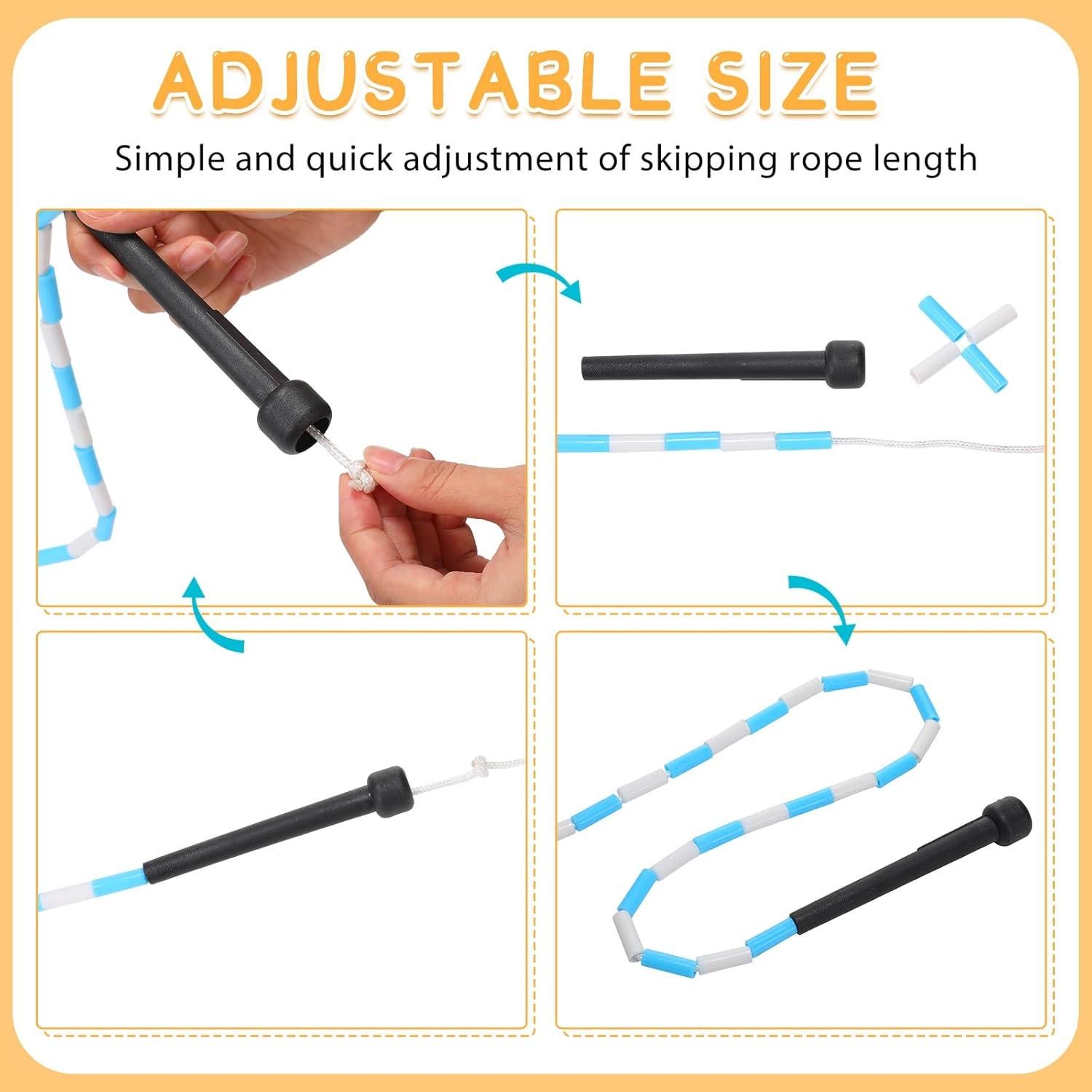 Cuerda de Salto Zubebe Ajustable 2.4m con Cuentas para Fitness