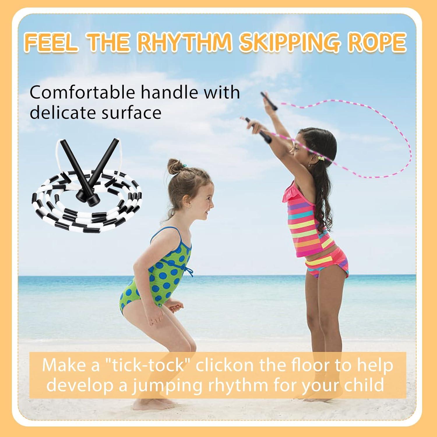 Cuerda de Salto Zubebe Ajustable 2.4m con Cuentas para Fitness