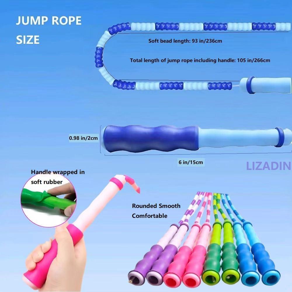 Cuerda de Saltar LIZADIN Ajustable 2.8m para Niños y Adultos
