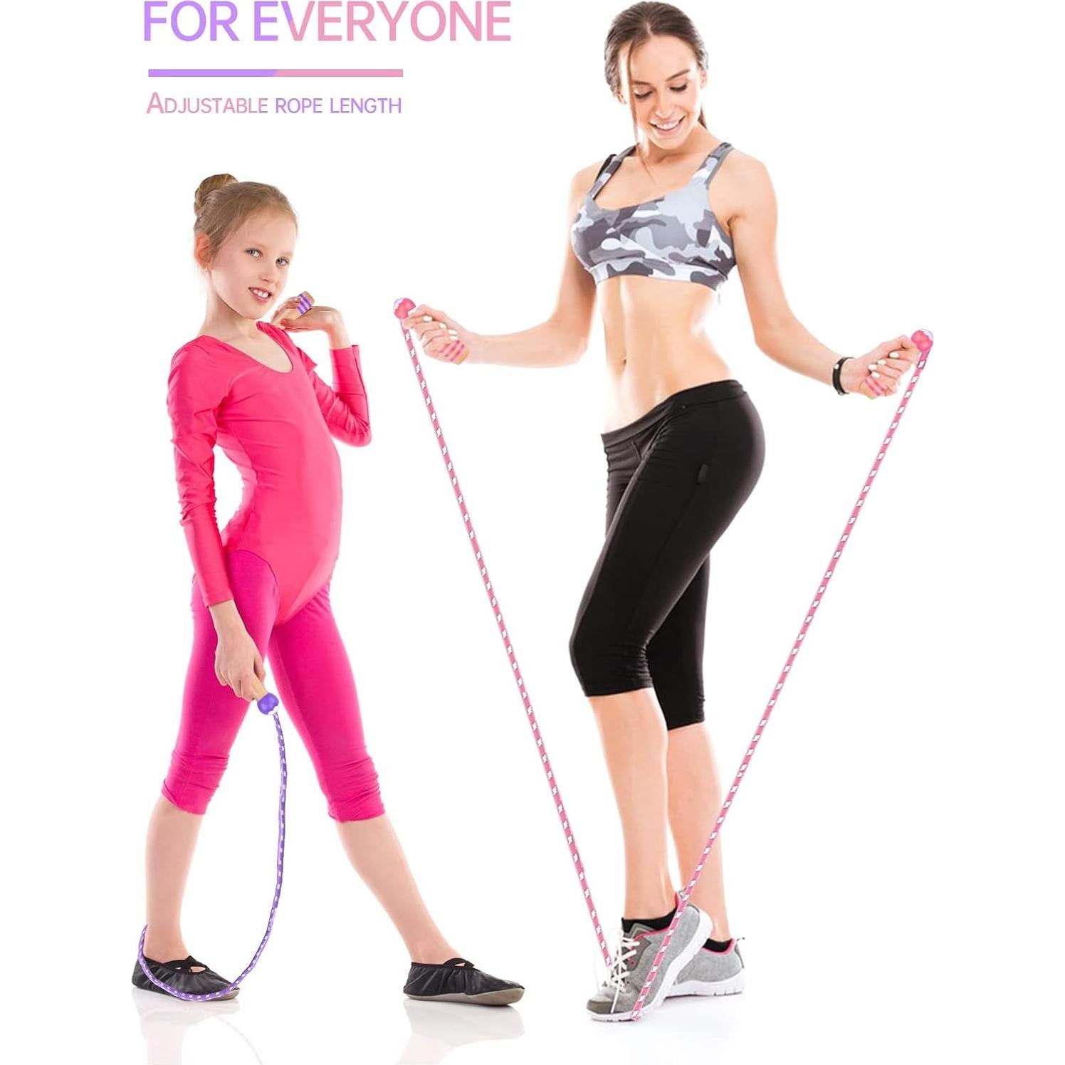 Cuerda de saltar ajustable Lorvain para niños - 2.6m