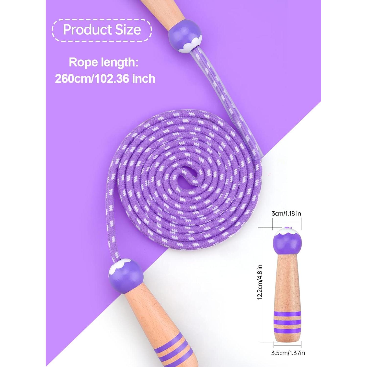 Cuerda de saltar ajustable Lorvain para niños - 2.6m