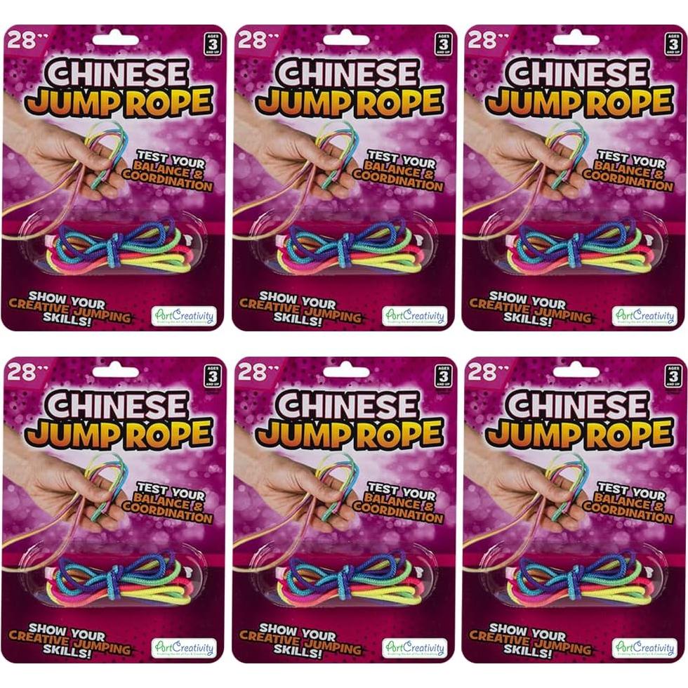 Cuerdas Chinas para Saltar ArtCreativity Set de 6 Multicolor
