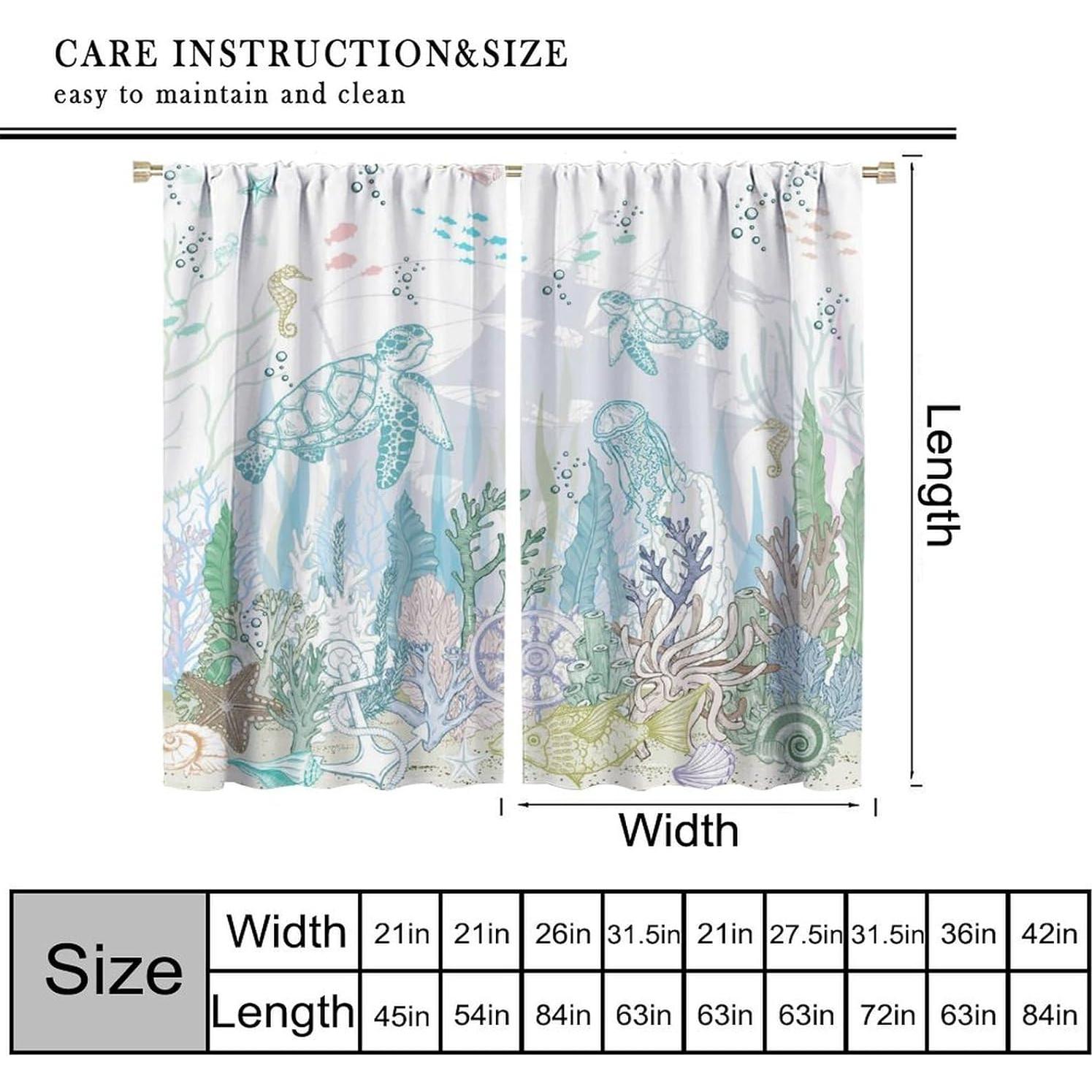 Cortinas AAVEUP Acuarela Tortuga Marina 54x114cm 30% Luz