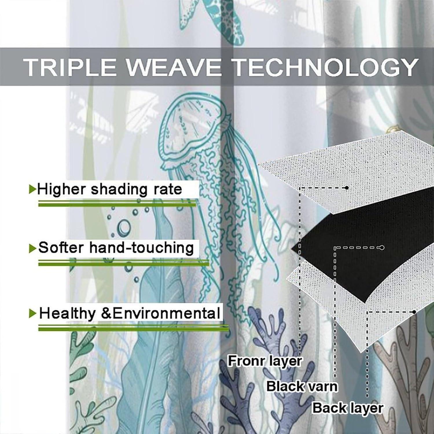 Cortinas AAVEUP Acuarela Tortuga Marina 54x114cm 30% Luz