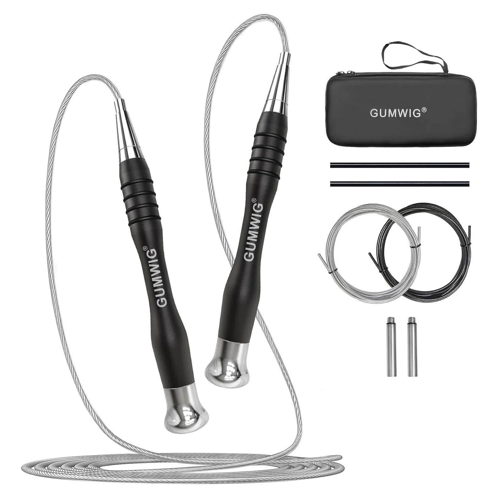 Cuerda de Salto Rápida GUMWIG con Peso Ajustable y Longitud Regulable