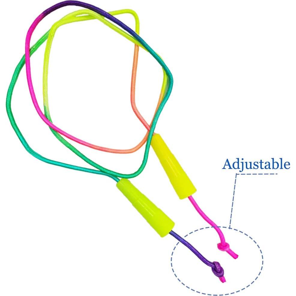 Juego de 10 cuerdas de saltar Baaxxango 2.18m nylon multicolor