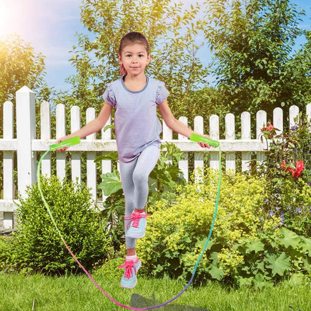 Juego de 10 cuerdas de saltar Baaxxango 2.18m nylon multicolor