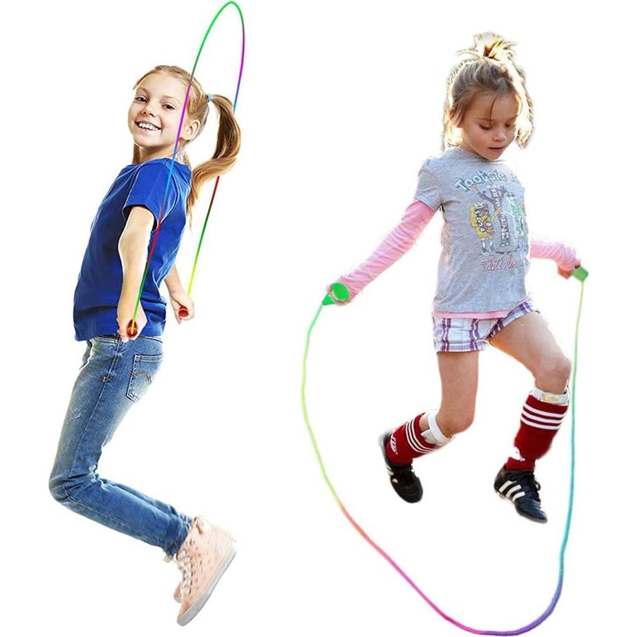 Juego de 10 cuerdas de saltar Baaxxango 2.18m nylon multicolor