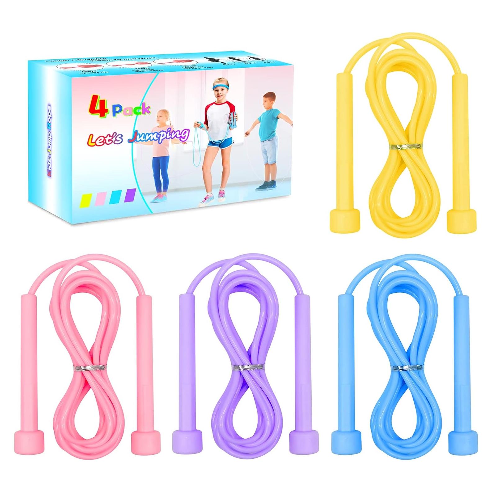 Cuerda de Saltar Ajustable AIZIYUO para Niños - 4 Piezas PVC