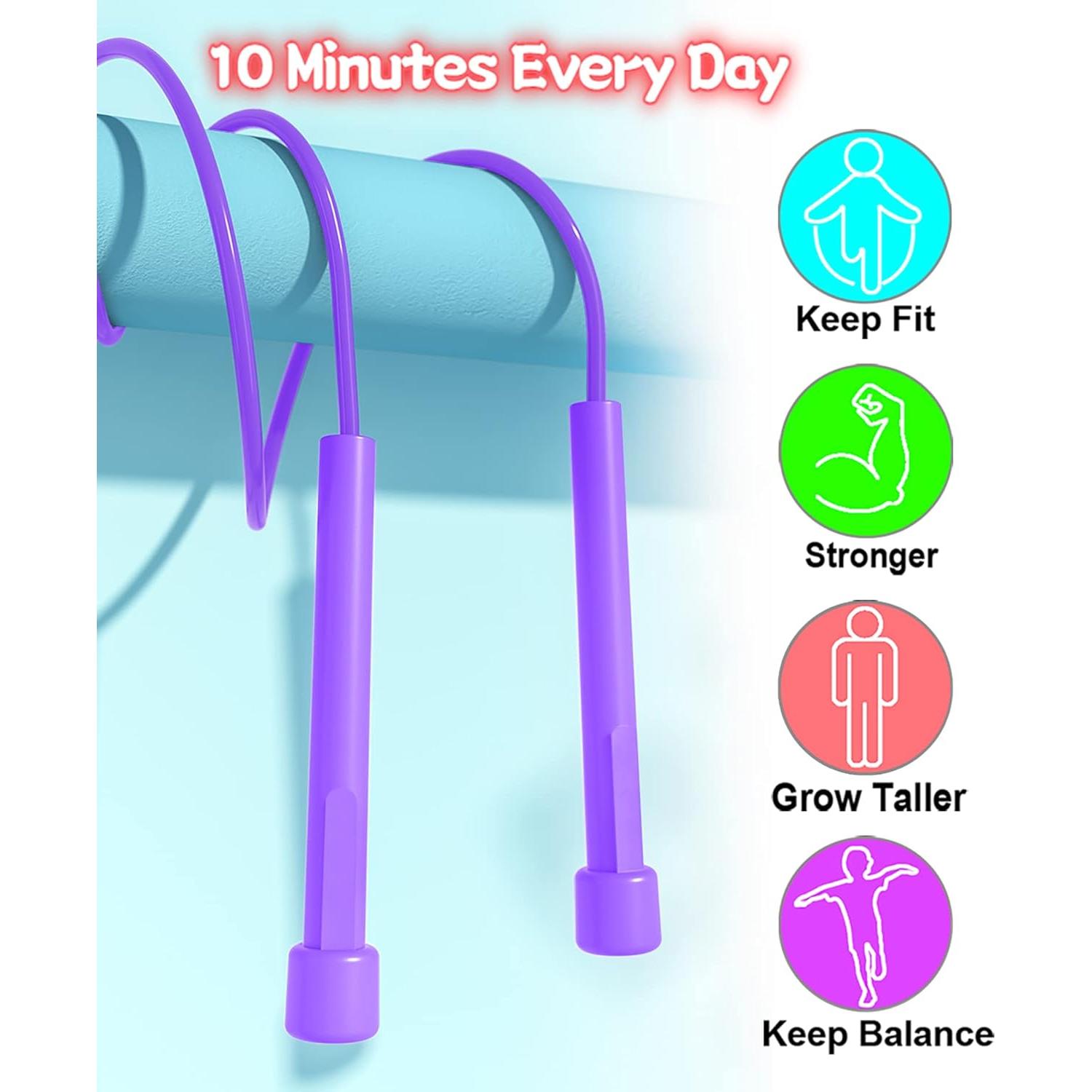 Cuerda de Saltar Ajustable AIZIYUO para Niños - 4 Piezas PVC