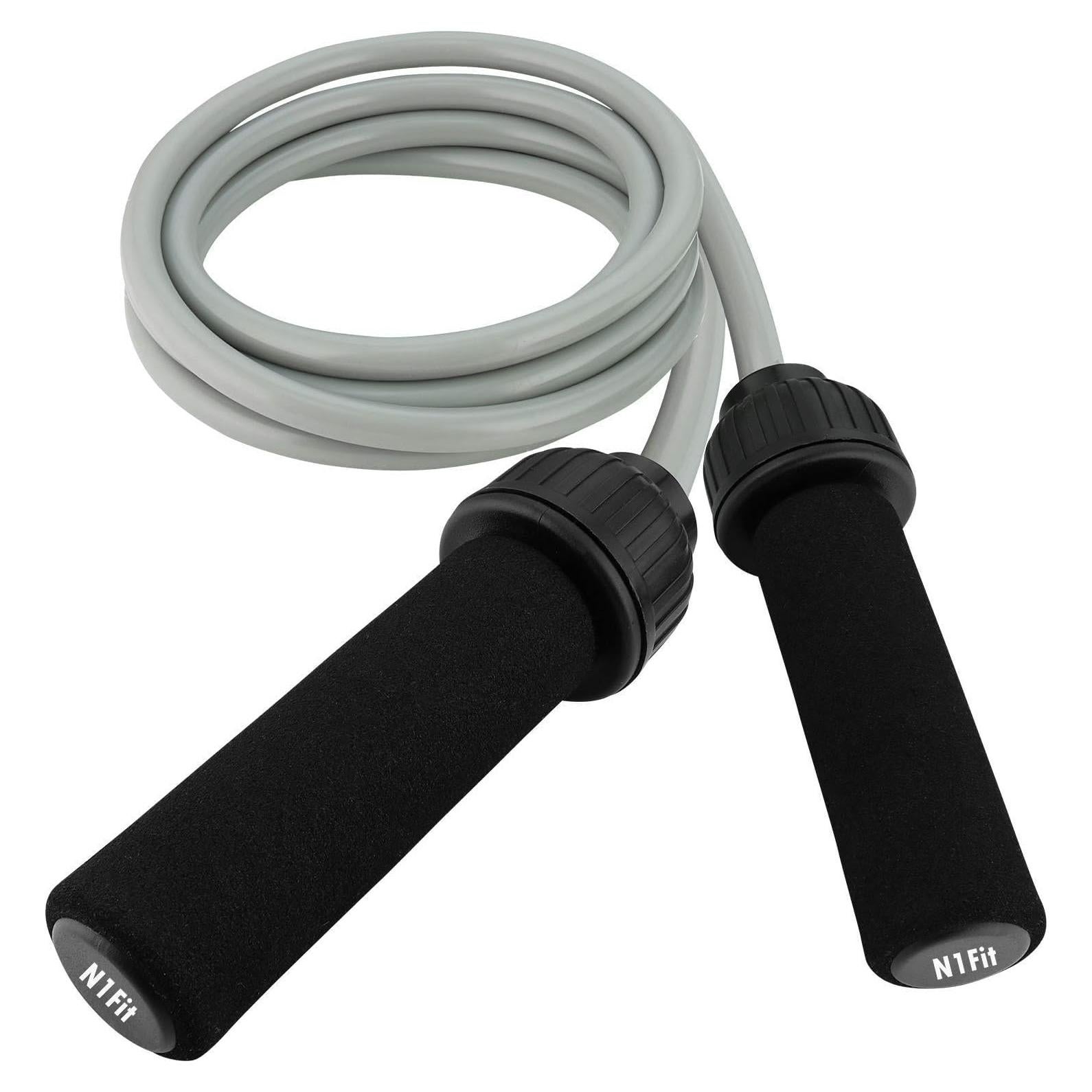 Cuerda de Salto con Peso N1Fit 0.45kg Ajustable para Fitness