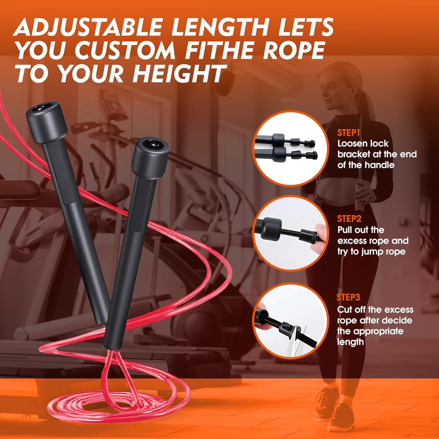 Cuerdas de Salto Ajustables PVC 14 Piezas hellobozs