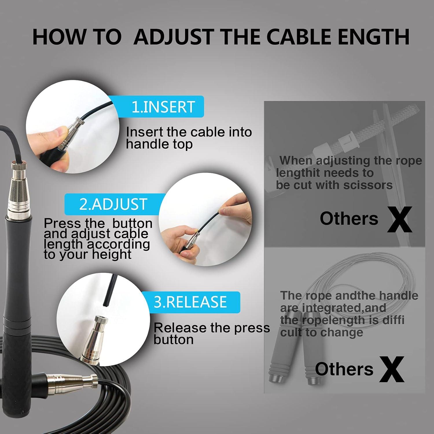 Cuerda de Salto Ajustable Panda Orgulloso para Fitness 3m