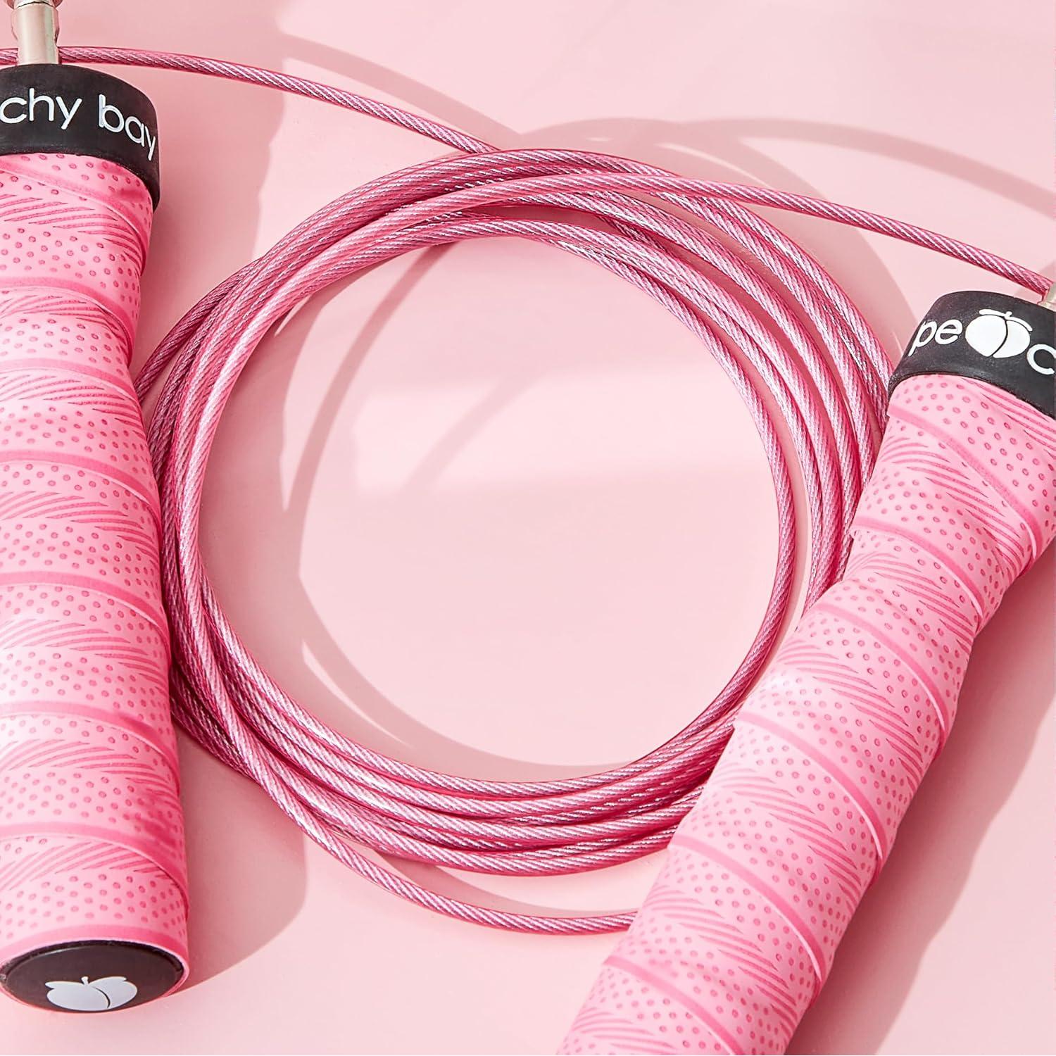 Cuerda de saltar ajustable The Peachy Bay con mangos antideslizantes